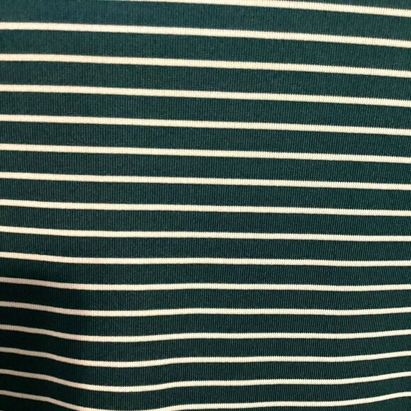 Croft & Barrow Men's 3-Button Polo Striped Golf Shirt Size XXL Green White - Picture 7 of 8